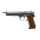 Страйкбольный пистолет WE M92 Long GBB Gas Full metal Chrome 6mm 25BBs [WE-M006]